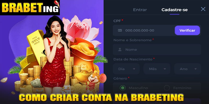 Como Criar Conta na BRABETing